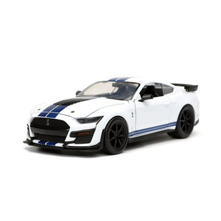 2020 Ford Mustang Shelby GT500, White - Jada Toys 53003-W162GT - 1/24 scale Diecast Model Toy Car