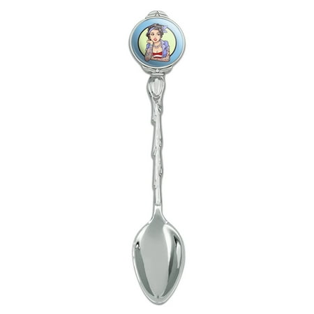 

Rockabilly Retro Pin Up Girl With Tattoos Novelty Collectible Demitasse Tea Coffee Spoon