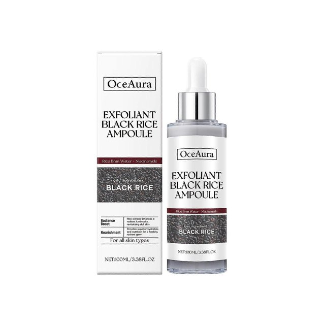 Black rice brightening exfoliating liquid facial cleansing exfoliating ampoule