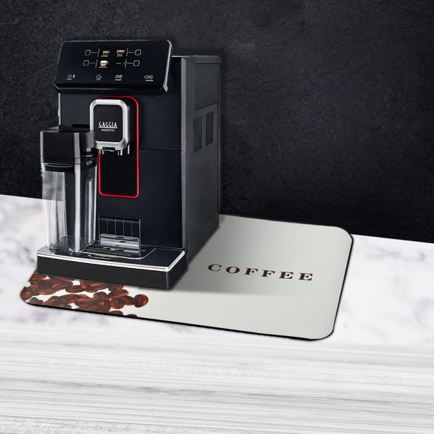 Coolmade Coffee Bar Mat,Under Coffee Maker mat,12"x16" Coffee Tray Mat