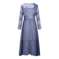 thumbnail image 6 of Dorkasm Cocktail Dresses for Women 2024 Mother of The Bride Dresses Tea Length Long Sleeves Formal Chiffon Dresses Blue S, 6 of 6