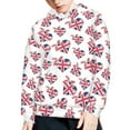 thumbnail image 3 of DISNIMO British Flag Hoodie Girls Heart Hoodies for Kids 8-10 Matching Hoodies Boy and Girl Pullover Hoodie Boys Hooded Sweatshirts with Hoodies Sweatshirt for Children School Clothes, 3 of 7