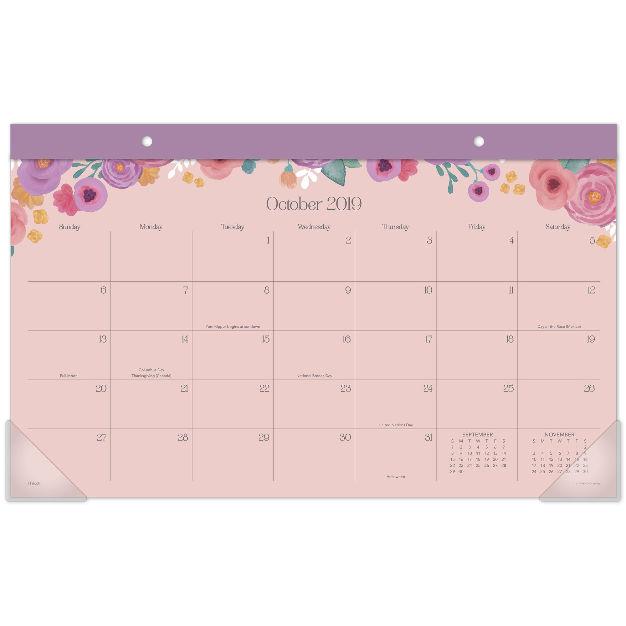 Mead Desk Calendar - Printable Word Searches