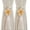 Milk tea color, variant on AOOOWER Pack of 2 Flower Tassels Drapery Tiebacks Braided Rope Curtain Holdbacks Perfect For Living Room And Bedroom Decoration