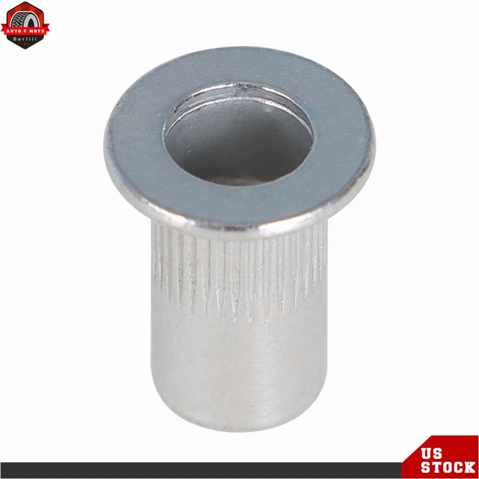 CIRCLE- Pack 100 8-32 Aluminum Flange Nutserts Rivet Nut Rivnut Nutsert New
