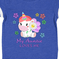 thumbnail image 4 of Inktastic My Auntie Loves Me- cute unicorn Boys or Girls Baby Bodysuit, 4 of 5
