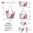 thumbnail image 3 of Set de 2 monederos y bolsos juveniles para mujer, 6 unidades, color rosa, 3 of 9