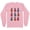 Pink, variant on Retro Pineapple Print Long Sleeve Shirt Unisex Large White