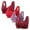 4PCS Wine+Red+Purple+Wine, variant on XFLWAM Daisy Bras for Older Women Front Closure Bra Cotton Bra Full Coverage Comfortable Bra No Underwire Plus Size Bra 3 Packs