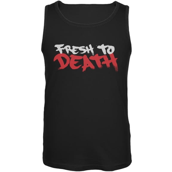 Fresh To Death Black Adult Tank Top - X-Large