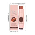 thumbnail image 1 of Barra de sombra de ojos multiusos, iluminador y bronceador en crema 3 en 1, resistente al agua, con pincel. Ideal para mejillas, ojos y labios. Larga duración. Fácil aplicación. Lápiz de maquillaje., 1 of 1