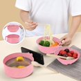 thumbnail image 3 of Bol para Cocinar Ramen RORBAM para Microondas, Libre de BPA, Color Rosa, 3 of 7