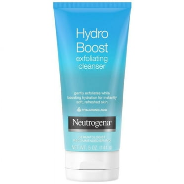 Neutrogena Hydro Boost Gentle Exfoliating Facial Cleanser 5.0 oz Pack of 2