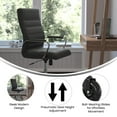 thumbnail image 3 of Flash Furniture Whitney Ergonomic LeatherSoft Swivel Executive Chair with Transparent Roller Wheels, 3 of 4