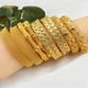 thumbnail image 2 of Pulsera de aleación chapada en oro para novia, lujosa pulsera de oro y arena para boda para mujer, 2 of 4