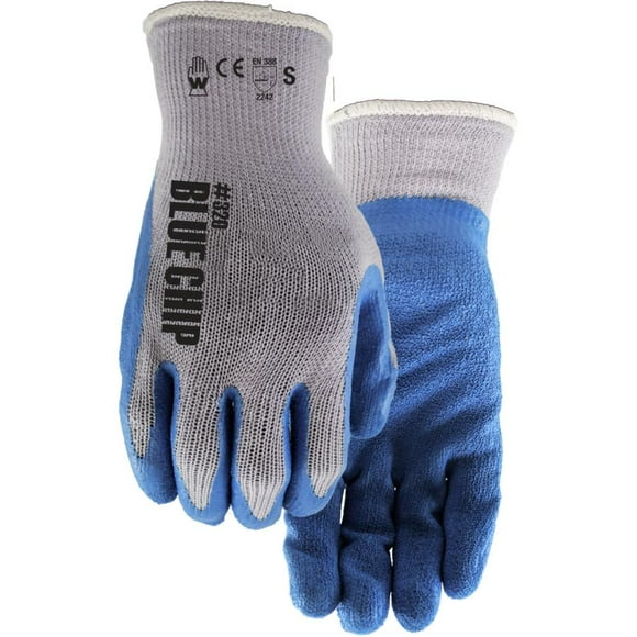 Garden Work Gloves - with Latex Coated Palms, Large