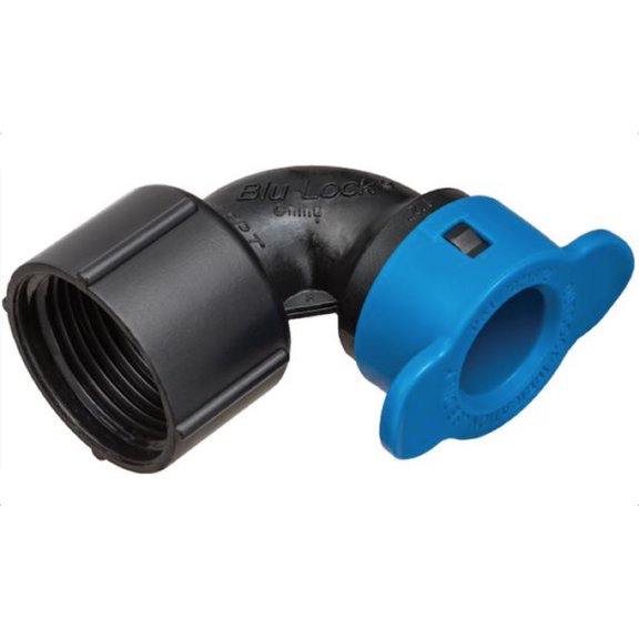 Hydro-Rain Blu-Lock Swing Pipe Adapter-Size:1/2" Blu-Lock Swing x 3/4" FPT