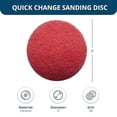 thumbnail image 3 of Benchmark Abrasives 3" Quick Change Ceramic Sanding Discs with a Male R-Type Backing Surface Finish Grind Polish Burr Rust Paint Removal Use with Die Grinder (25 Pack) - 50 Grit, 3 of 3