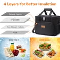 thumbnail image 2 of Bolsa de almuerzo Lifewit, grande, aislante, con capacidad para 15 litros, color negro, 2 of 7