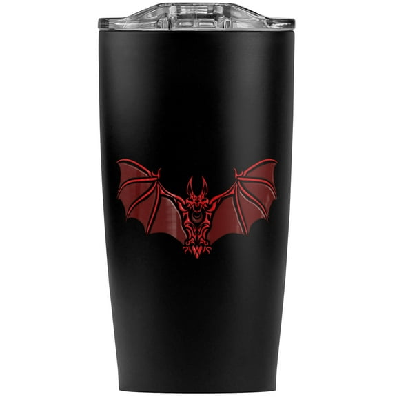 Bat Red Tribal Stainless Steel 20 oz Travel Tumbler, Vacuum Insulated & Double Wall with Leakproof Sliding Lid | Great for Coffee/Hot Drinks and Cold Beverages