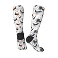 thumbnail image 4 of Fotbe Cool Chicken print Women's Men's Novelty Crew Socks Cotton Socks Knee High Socks for Walking,Running,Nurses,Pregnancy, 4 of 9
