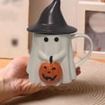 thumbnail image 6 of Ceramic ghost mug, Halloween Creative Spooky Cup with Cute Face, Cute Mug for Men, Women & Teens - Microwave & Dishwasher Safe (Without gold border), 6 of 6