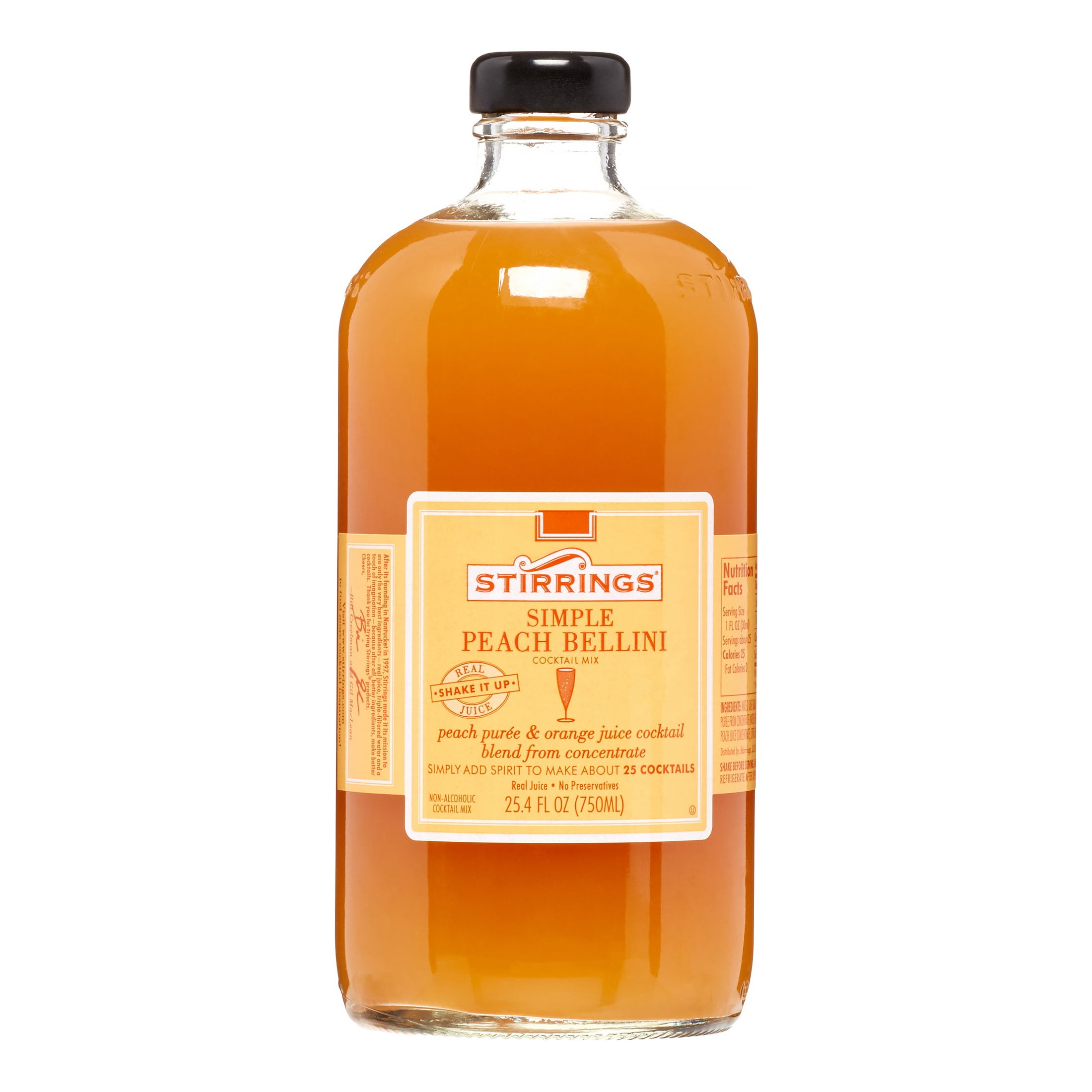 Stirrings Cocktail Mixer, Peach Bellini, 25.4 Fl Oz, 1 Count