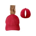 thumbnail image 1 of Wdgfv Casquette de Baseball Ajustable pour Femmes pour Course Tennis et Usage Quotidien Rouge Taille Unique, 1 of 4
