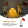 thumbnail image 7 of PENIKOKO Creative Space Cake Adornment Multi Colored Plastic Astronaut Decor 1 Set, 7 of 7