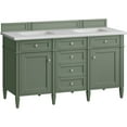 thumbnail image 2 of James Martin Vanities 650-V60d-3Af Brittany 60" Double Basin Poplar Wood Vanity Set -, 2 of 7
