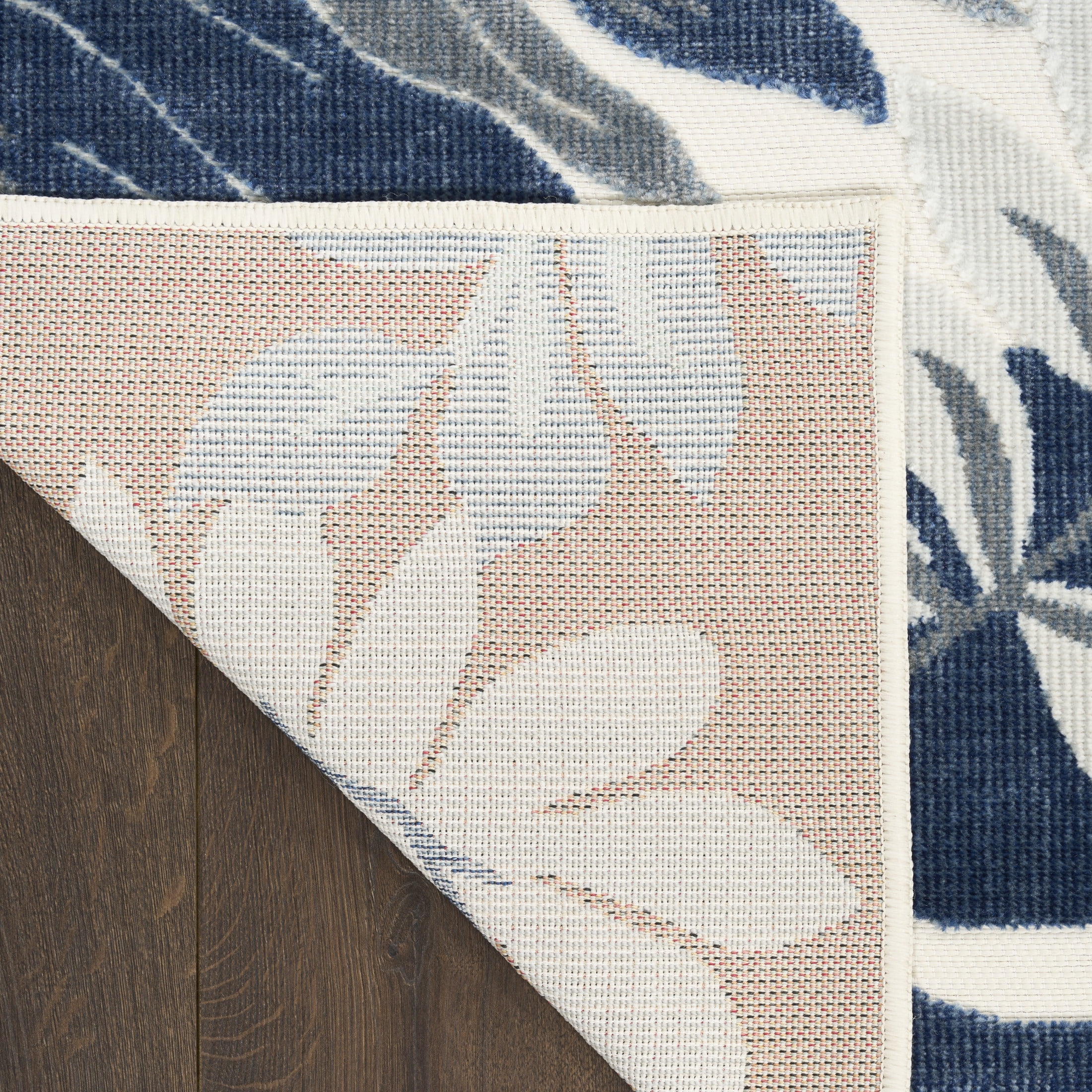 Nourison Suncoast 9' x 12' Blue Tropical Rug