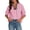 Red, variant on YUGYXL Womens V Neck Striped Blouse Oversized Dolman Sleeve Tops Summer Casual Loose Fit Shirts Green L