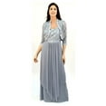 thumbnail image 2 of R&M Richards Women's 2 Piece Lace Mother Of the Bride Dress and Shrug Set, 2 of 5