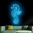 thumbnail image 4 of Handmadetneonsign Seahorse Neon Sign, Seahorse Wall Art Decor, Beach Neon Light, Home Wall Decor 60045, 4 of 5