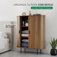thumbnail image 3 of Clóset Mueble para Ropa Organizador Multiusos Madera Color Maple Kingshouse Cómoda Auxiliar Recámara, 3 of 9