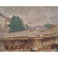 thumbnail image 3 of Ernest Jules Renoux 14x12 Black Modern Framed Museum Art Print Titled - Paris, Le Pont Neuf (1963-1932), 3 of 5