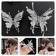 thumbnail image 2 of Hair Barrettes for Girls 2Pcs Silver Color for Exercise Assistance and Cooking, 2 of 5