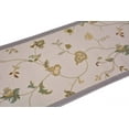 thumbnail image 3 of Custom Size Runner Rug Floral Grey Design Customize Red Rug Runner 26 Inches Width By Choice Of Your Length, 3 of 8