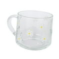thumbnail image 3 of Taza de cristal transparente, taza de camping, taza de té, taza para beber, taza de , taza de té con asa, taza de agua para té, yogur, , leche Flores blancas Baoblaze Taza de café, 3 of 8