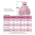 thumbnail image 3 of SYNPOS Kids Girls Sleeveless Ruffles Lace Tutu Princess Dress 3-10Y Little Big Child Wedding Birthday Pageant Dress, 3 of 5