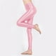 thumbnail image 5 of Leggings brillantes de entrenamiento de cintura alta para tallas grandes - 76 % nailon, alta elasticidad, aptos para yoga/baile - Tallas M-XL con tolerancia de medición de 1 pulgada, 5 of 5