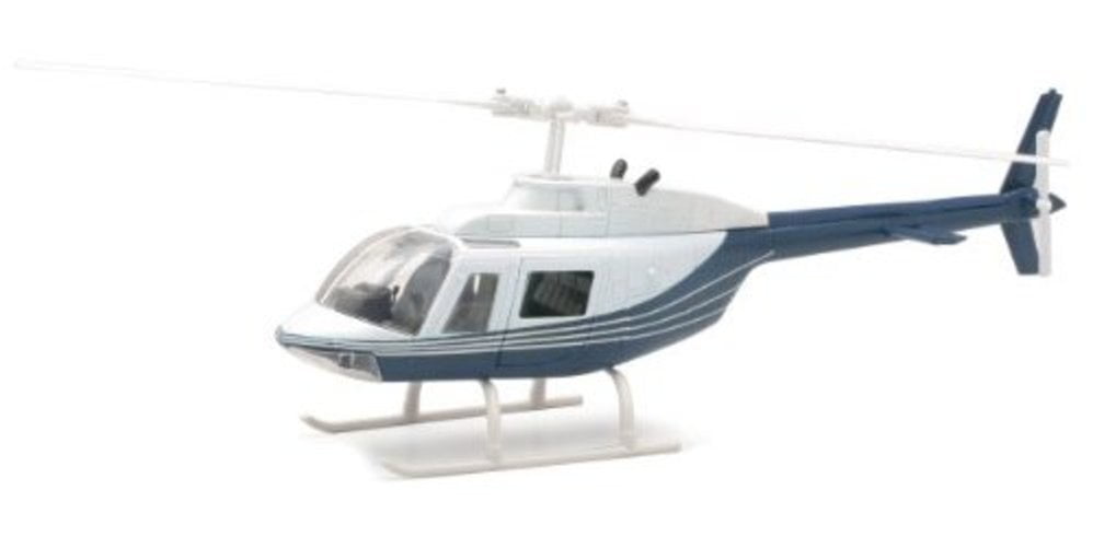 New Ray 1:34 Sky Pilot Bell 206 Police Helicopter Model White Blue 26073A 