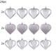 thumbnail image 2 of Plastic Heart Shaped Ornaments Hanging Decorations for Christmas Wedding Party Decor 24 Count, 2 of 6