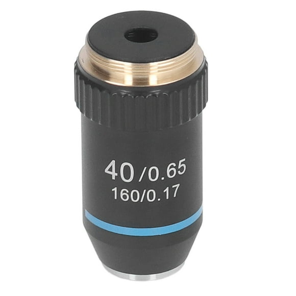Objetivo de gran aumento X, Objetivo de microscopio acromático 40X Lente de microscopio de gran aumento X Diseño de clase mundial
