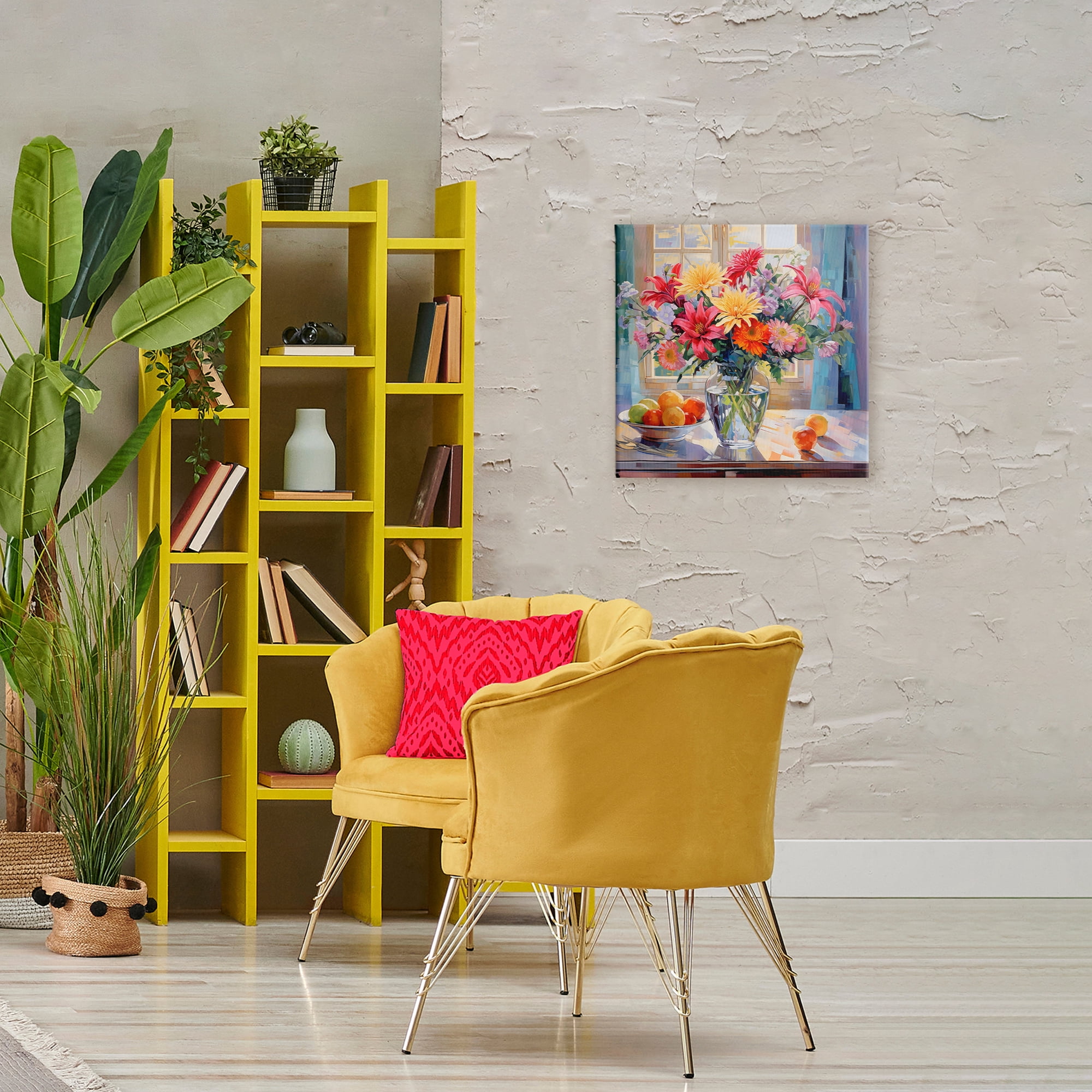 Stupell Industries Summer Flowers & Fruit Canvas Wall Art, design by Creative Studio