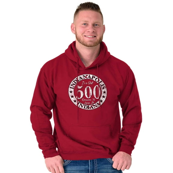 Indianapolis 500 Reasons to Love IN Hoodie Sweatshirt Women Men Brisco Brands M