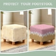 thumbnail image 7 of TSOVTHRID Ice Cream Print Ottoman Cover Square, Square Stretch Ottoman Slipcovers Soft Storage Foot Rest Cover with Elastic Bottom, Machine Washable Footstool Protector, 7 of 7