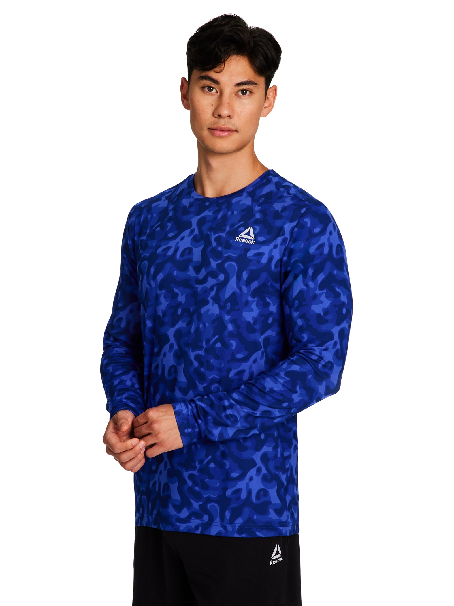 Reebok Men's and Big Men's Legacy Core Long Sleeve Tee Shirt, Sizes XS-5XL