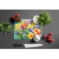 thumbnail image 5 of Freesias in Watercolor Glass Cutting Board Large 12 in x 15 in, 5 of 5