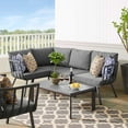 thumbnail image 2 of Modway Riverside 5 Piece Outdoor Patio Aluminum Set in Gray Charcoal, 2 of 11